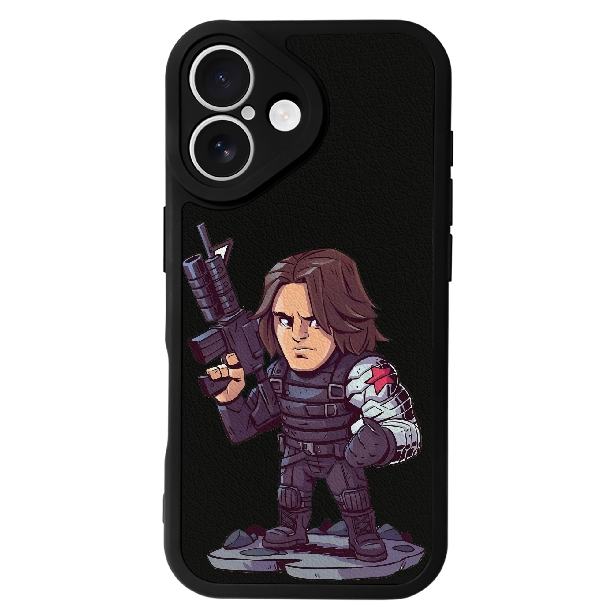 （画像用） アベンジャーズ The Avengers 【iPhone 16シリーズ対応】シリコンスマホケース（レザー調） 材質：シリコン